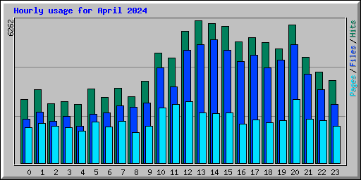 Hourly usage for April 2024